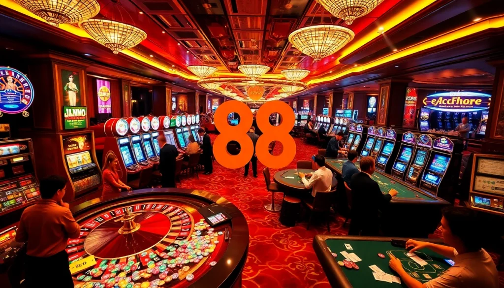Experience the thrill of Go 88 as players engage in an exciting casino atmosphere filled with roulette and poker action.