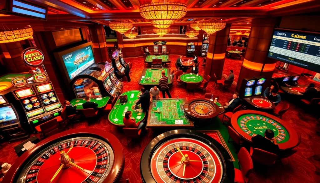 Kèo Nhà Cái 5 highlights the excitement of poker games with glimmering chips and engaged players at the casino.